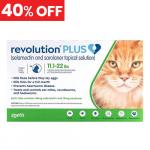 40% Off Revolution Plus For Large Cats 11-22lbs (Green) 12 Pack