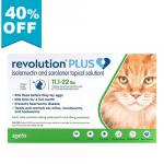 40% Off Revolution Plus For Large Cats 11-22lbs (Green) 3 Pack