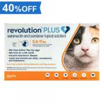 40% Off Revolution Plus For Medium Cats 5.5-11lbs (Orange) 3 Pack