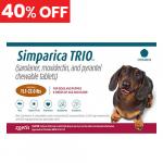 40% Off Simparica Trio For Dogs 11.1-22 Lbs (Caramel) 12 Chews