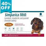 40% Off Simparica Trio For Dogs 11.1-22 Lbs (Caramel) 12 Doses