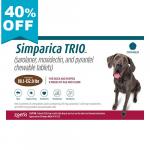 40% Off Simparica Trio For Dogs 88.1-132 Lbs (Red) 12 Doses