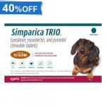 45% Off Simparica Trio For Dogs 11.1-22 Lbs (Caramel) 6 Chews