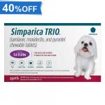 45% Off Simparica Trio For Dogs 5.6-11 Lbs (Purple) 12 Chews