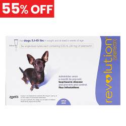 55% Off Revolution For Very Small Dogs 5.1-10 Lbs (Purple) 3 Doses