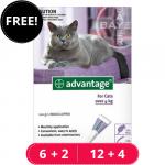 Advantage Cats Over 10lbs (Purple) 12 + 4 Doses Free