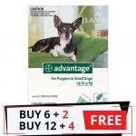 Advantage Small Dogs/ Pups 1-10lbs (Green) 4 Doses