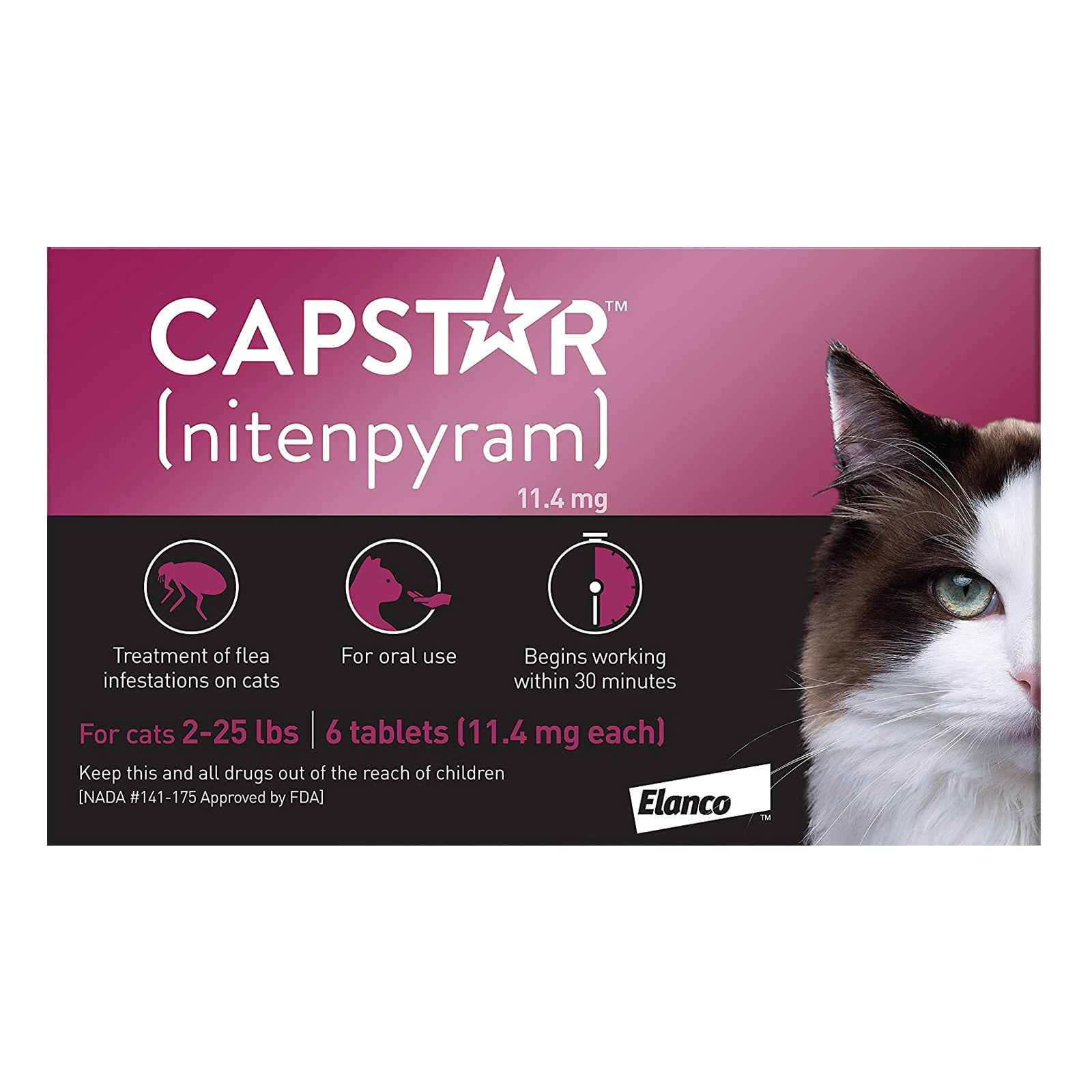 Capstar Cats 2 - 25 Lbs 6 Tablets