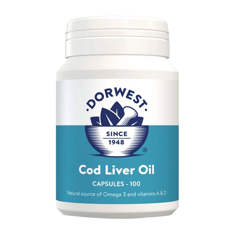 Dorwest Cod Liver Oil Capsules For Dogs And Cats 100 Capsule