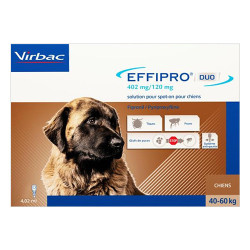 Effipro Duo Spot On For Extra Large Dogs Over 88 Lbs (Brown) 4 Pack