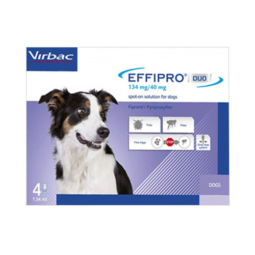 Effipro Duo Spot On For Medium Dogs 23 To 44 Lbs (Blue) 12 Pack