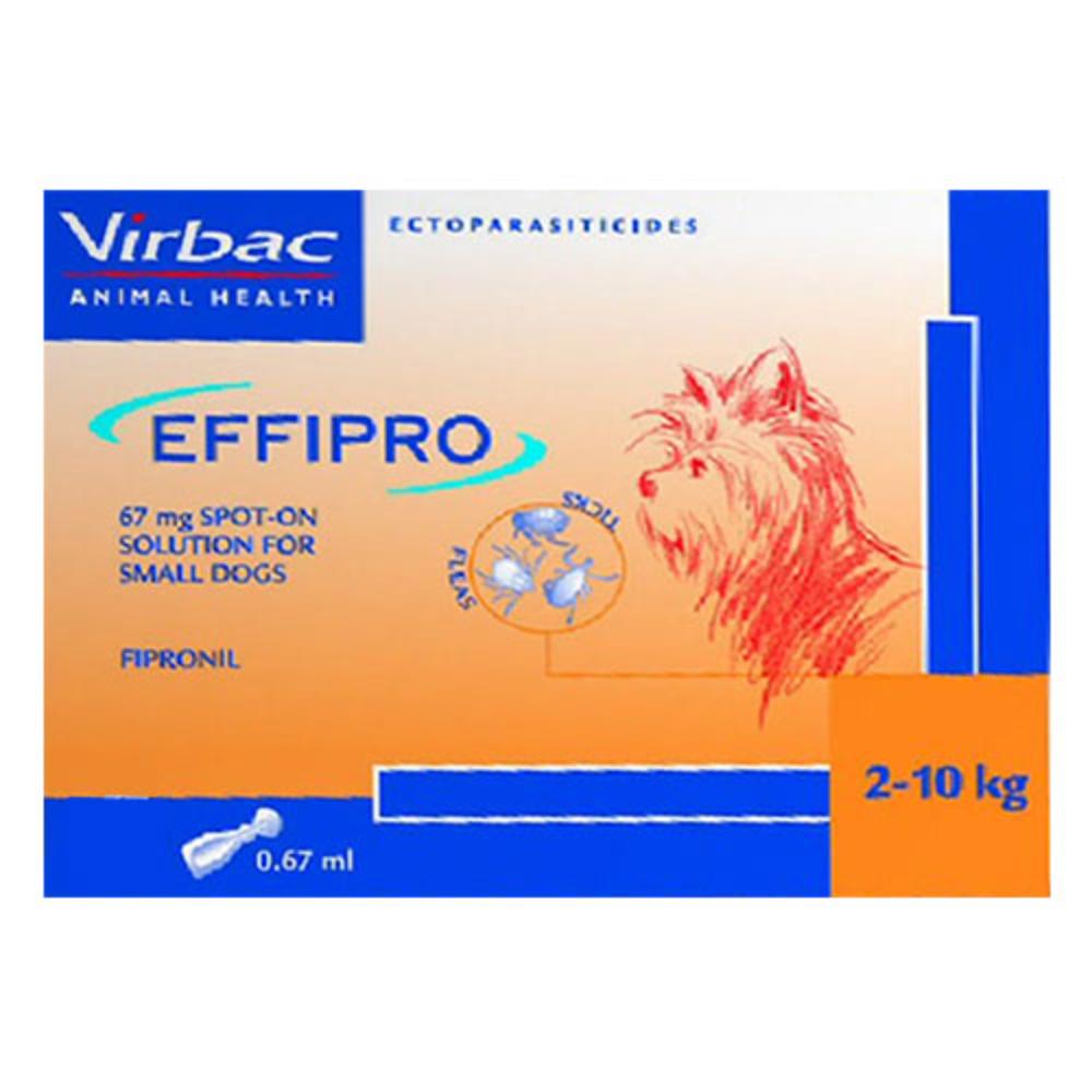 Effipro Spot On For Dogs Up To 22 Lbs (Orange) 4 Pack