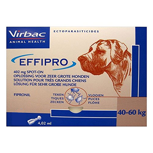 Effipro Spot-On Solution For Extra Large Dogs Over 88 Lbs (Brown) 8 Pack