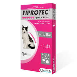 Fiprotec Spot-On For Cats Upto 17.6lbs (Pink) 1 Pipette