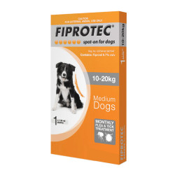 Fiprotec Spot-On For Medium Dogs 22-44lbs (Orange) 1 Pack