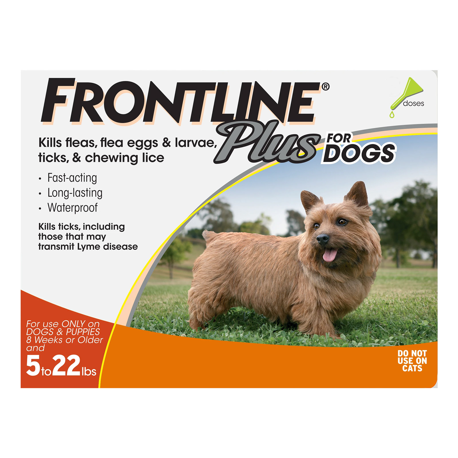 Frontline Plus For Small Dogs Up To 22lbs (Orange) 12 Doses