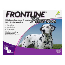 Frontline Plus Large Dogs 45-88 Lbs (Purple) 3 Doses