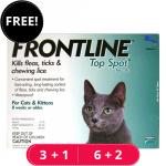 Frontline Top Spot Cats (Green) 3 Pipette + 1 Free