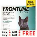 Frontline Top Spot Cats (Green) - Buy 1 Get 1 Free