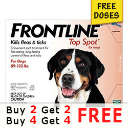 Frontline Top Spot Extra Large Dogs 89-132lbs (Red) - Buy 1, Get 1 Free