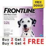 Frontline Top Spot Large Dogs 45-88lbs (Purple) - Buy 1, Get 1 Free