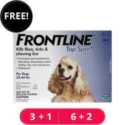 Frontline Top Spot Medium Dogs 23-44lbs (Blue) 3 Pipette + 1 Free