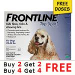 Frontline Top Spot Medium Dogs 23-44lbs (Blue) - Buy 1, Get 1 Free