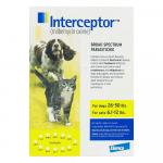 Interceptor For Dogs 26-50 Lbs (Yellow) 3 Chews