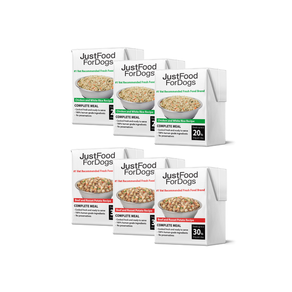 JustFoodForDogs Pantry Fresh - Variety Pack - Beef & Chicken (4 Pack)