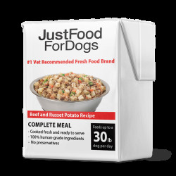 JustFoodForDogs Pantry Fresh Beef & Potato Dog Food, Gluten Free, Shelf-Stable - 12 pack