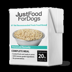 JustFoodForDogs Pantry Fresh Dog Food, Balanced Remedy, No Preservatives - 12 pack