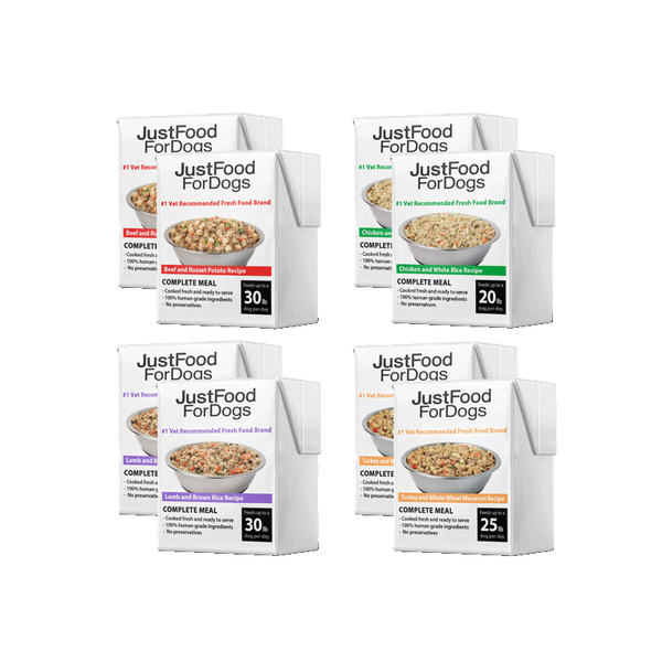 JustFoodForDogs Pantry Fresh Dog Food Variety Pack - 8 pack