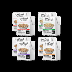 JustFoodForDogs Pantry Fresh Dog Food Variety Pack - 8 pack