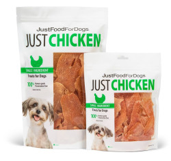 JustFoodForDogs Single-Ingredient Chicken Breast Dog Treats - 5 oz