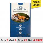 K9 Advantix Extra Large Dogs Over 55 Lbs (Blue) 12 + 4 Doses Free