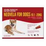 Neovela (Selamectin) Spot-On For Medium Dogs 22 To 44lbs (Red) 4 Pipettes