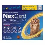 Nexgard Spectra Tab Small Dog 7.7-16.5 Lbs Yellow 3 Pack