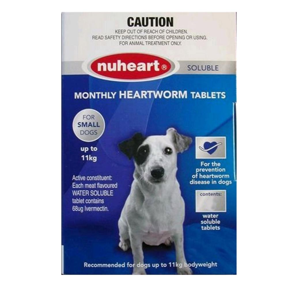 Nuheart Generic Heartgard For Small Dogs Upto 25lbs (Blue) 12 Tablet