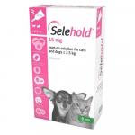 Selehold For Puppy/Kittens Upto 5.5lbs (Pink) 15mg/0.25ml 3 Pack