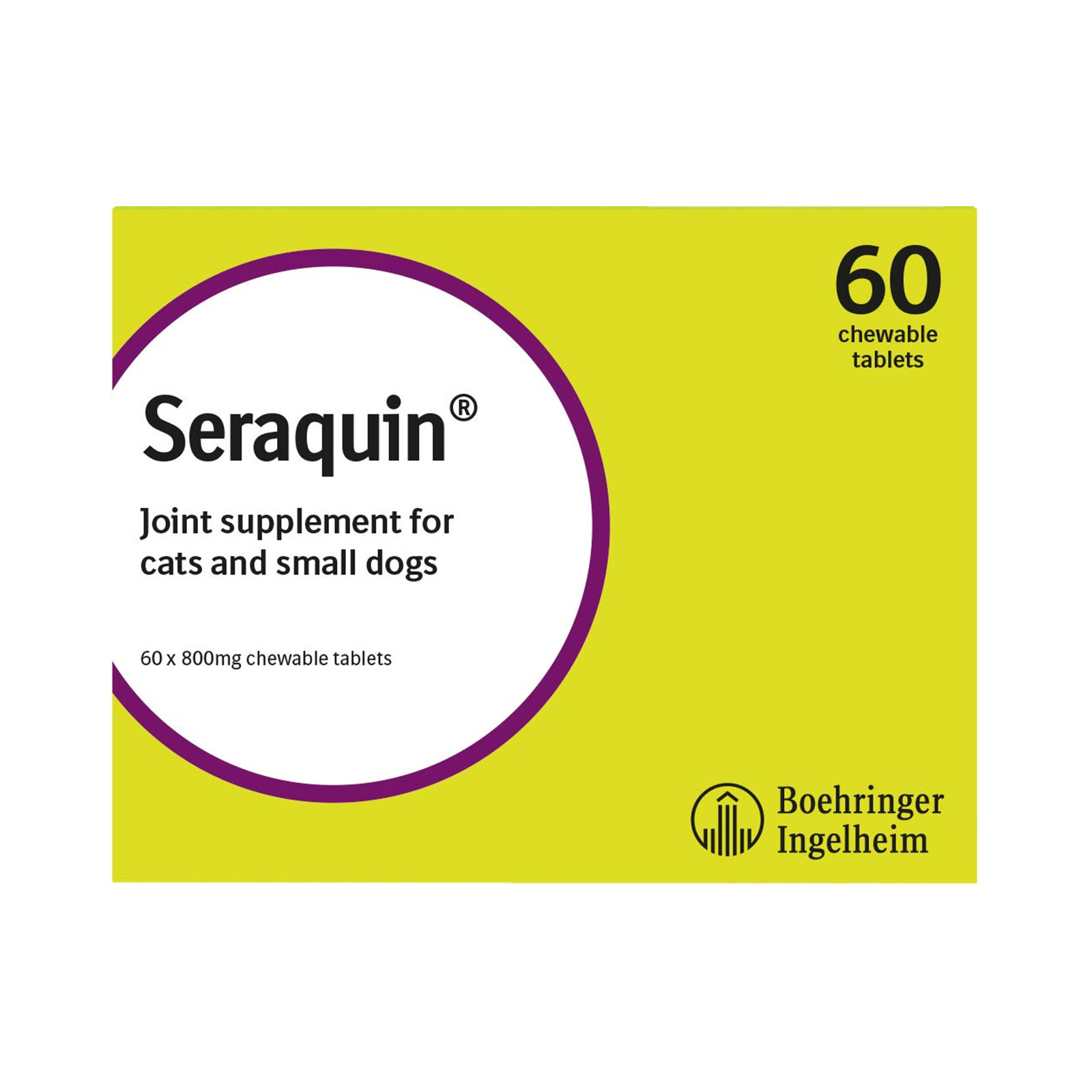 Seraquin For Cats 800 Mg 60 Tablets