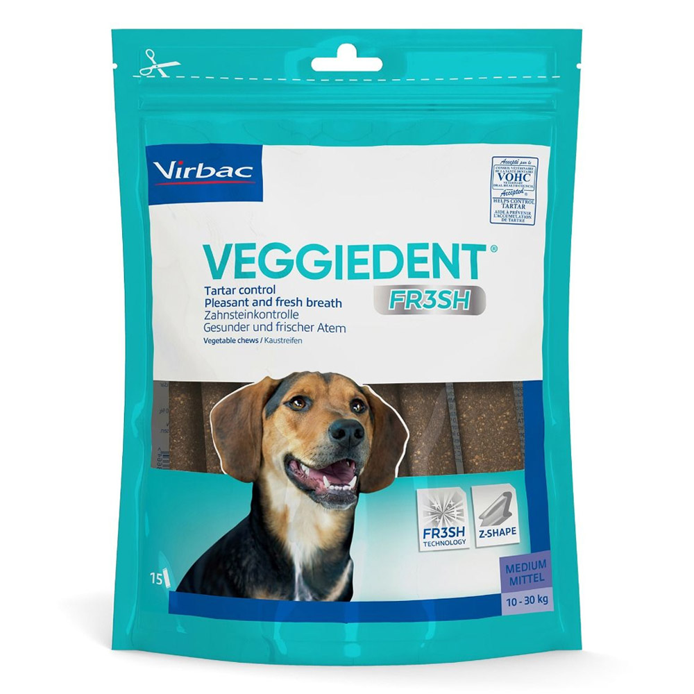 Veggiedent Dental Chews For Medium Dogs 15 Chews